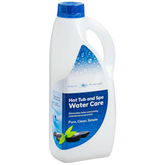 AquaFinesse botella de recarga 2 L vista frontal con diseño claro y práctico para ahorrar tiempo