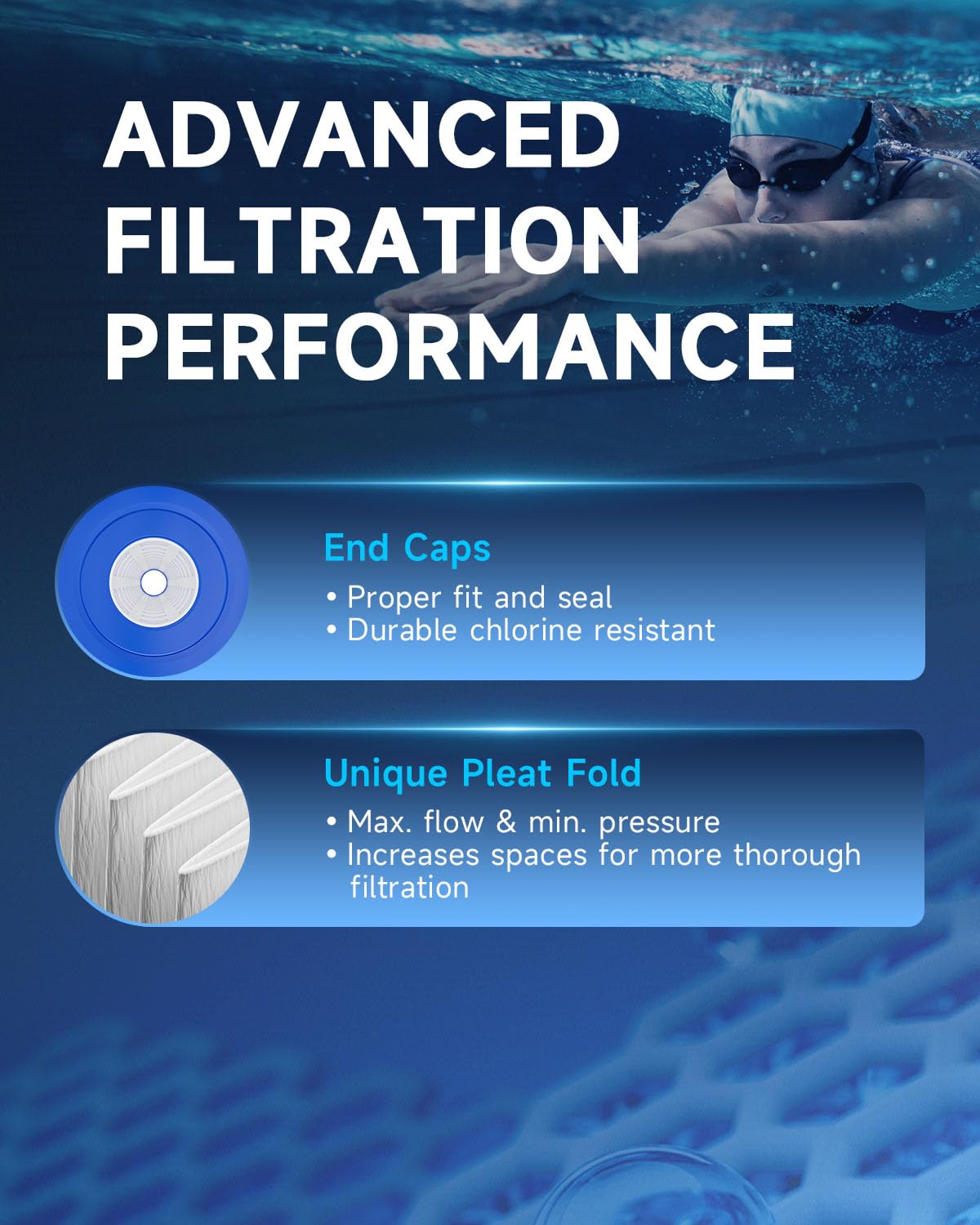 AQUALTRA filtro junto a piscina, aspecto profesional y limpio
