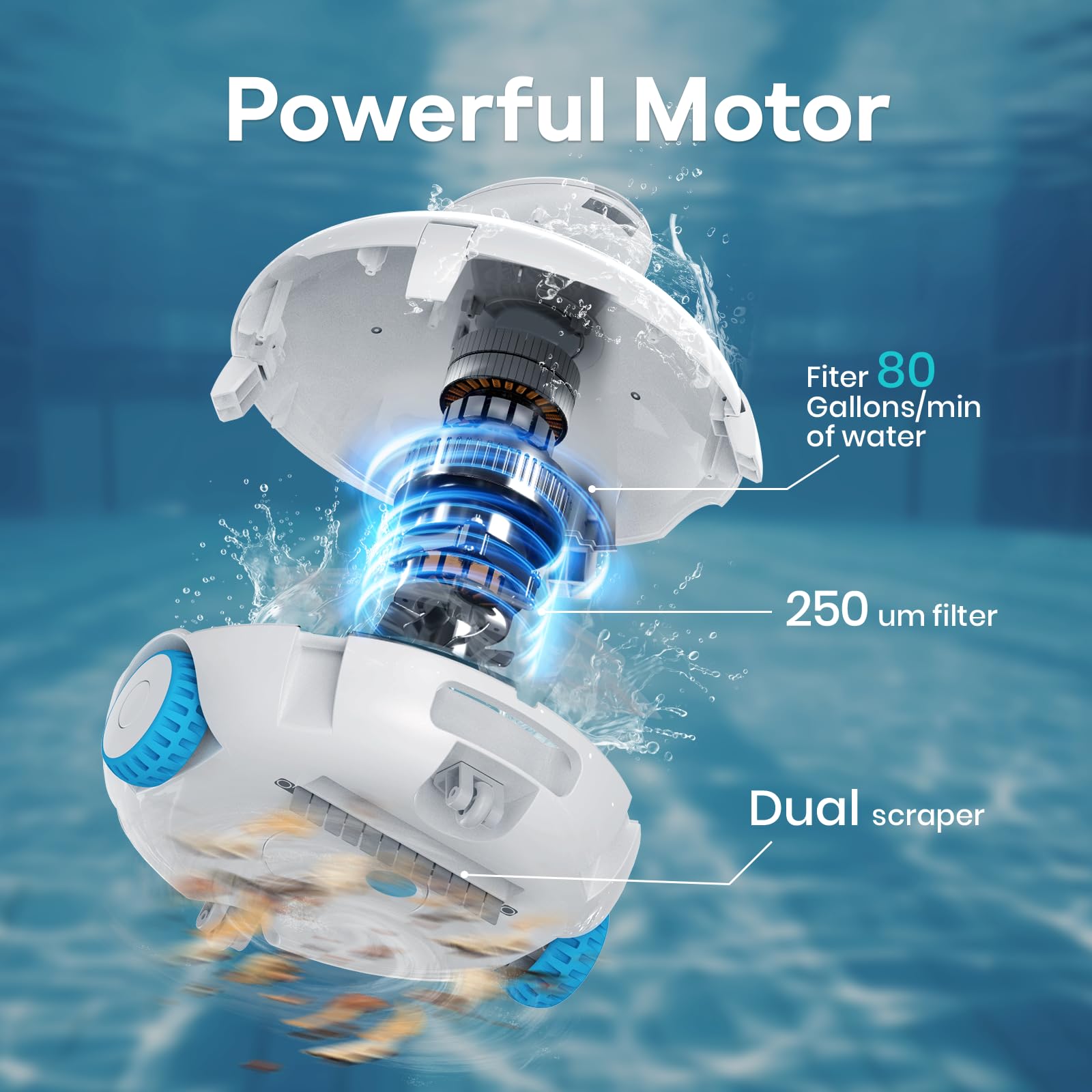 AQUVII detalle del filtro de malla dual que captura partículas finas