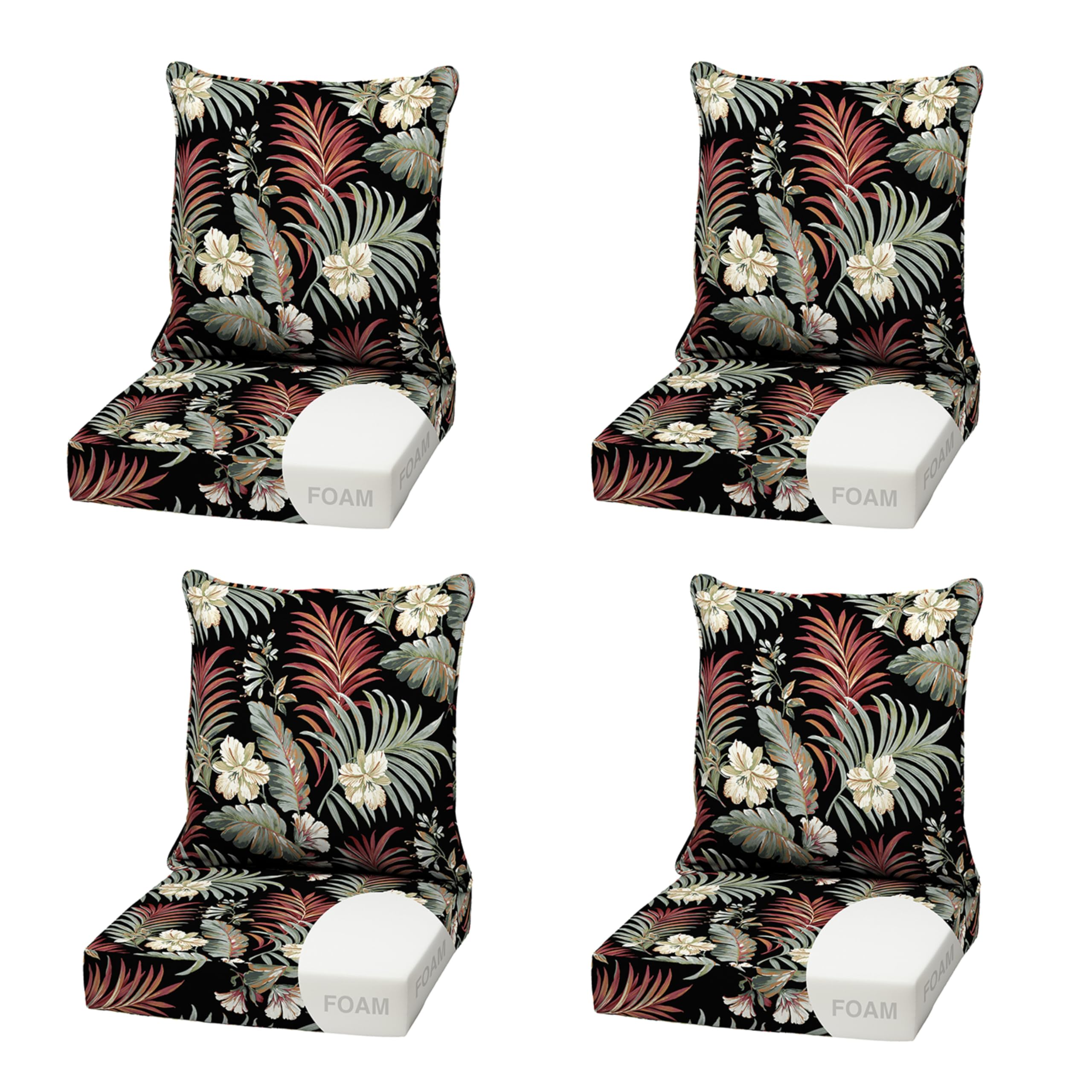 Arden Selections cojin frontal pack de 4 mostrando diseño y ajuste