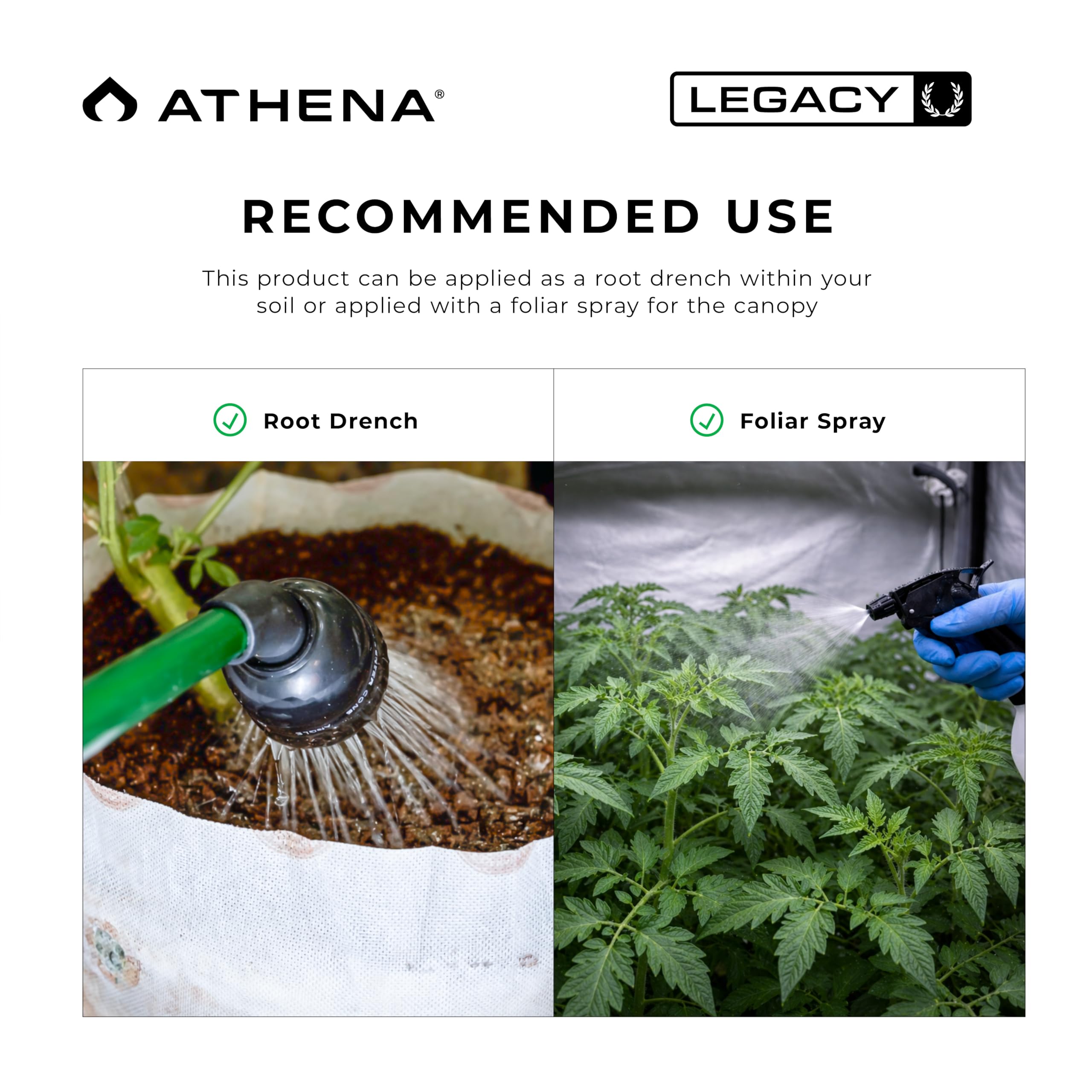 Athena aplicación en riego goteo demostrando compatibilidad y facilidad