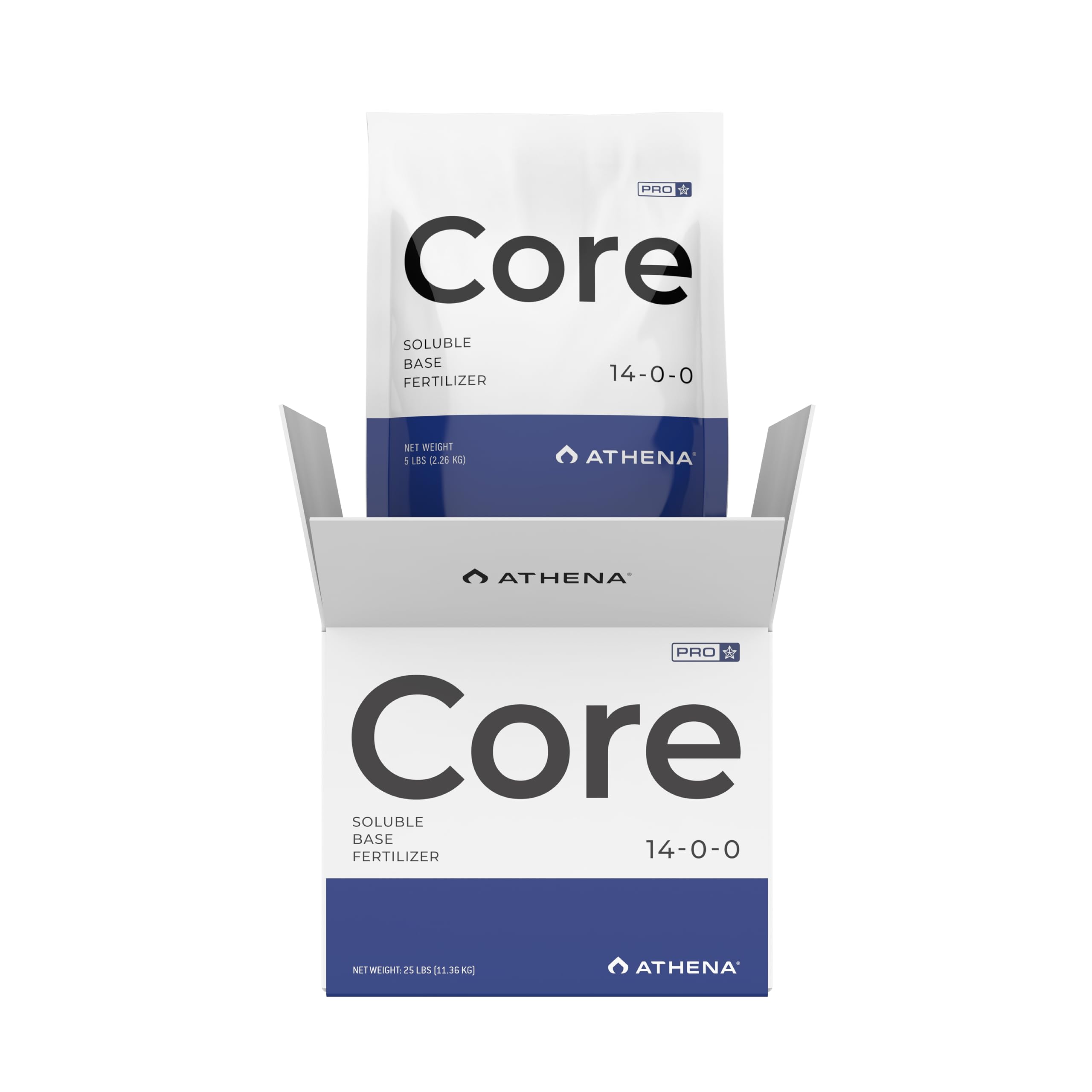 Athena paquete frontal 10 lb mostrando el producto y beneficios