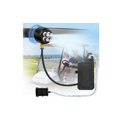 Ausic vista frontal del kit magnético con accesorios mostrando montaje rápido y portátil