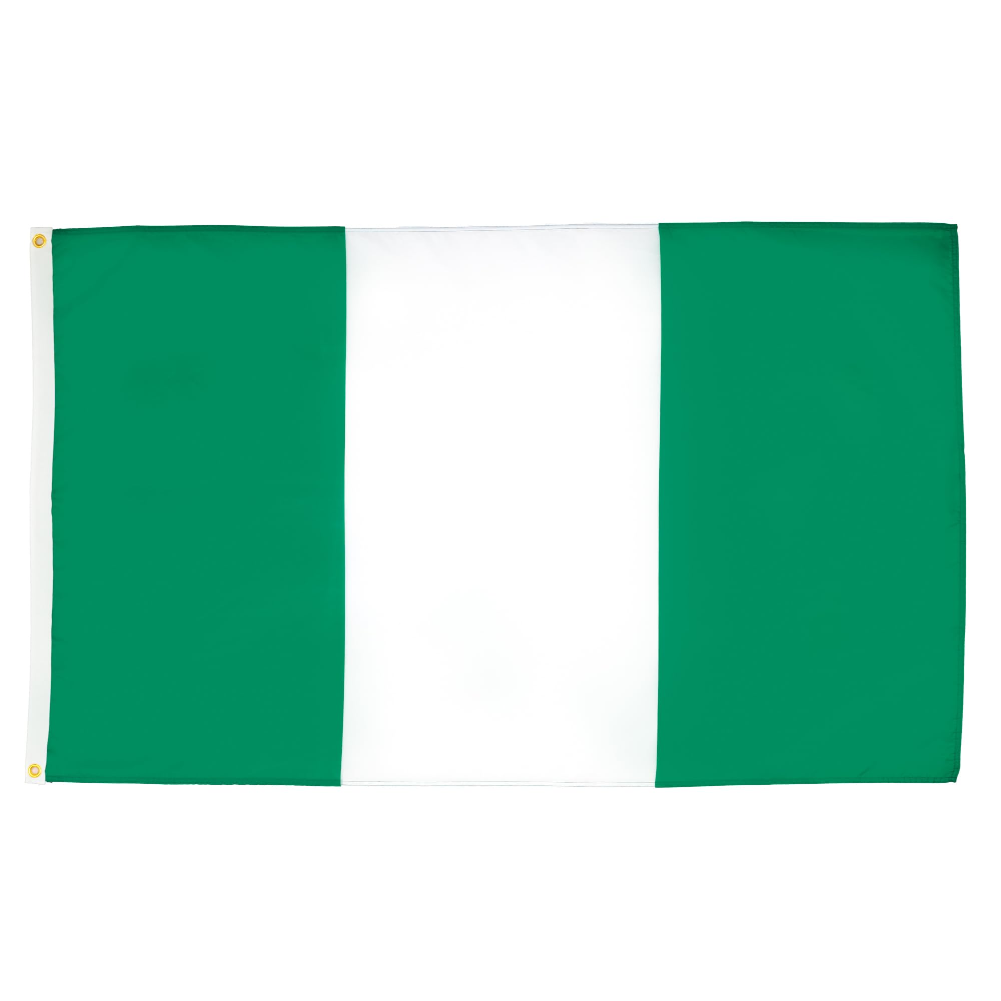 AZ FLAG bandera de Nigeria frontal mostrando colores y acabado resistente