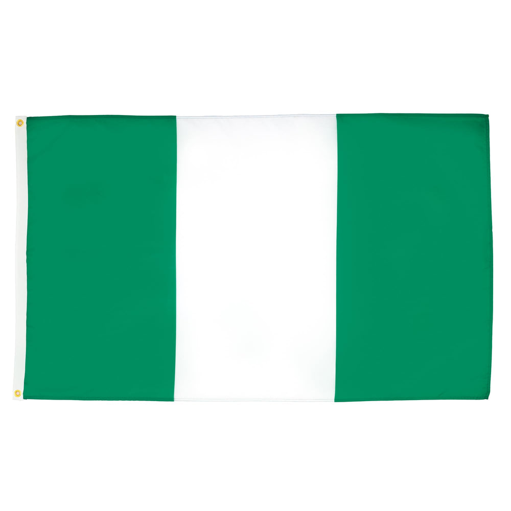 AZ FLAG bandera de Nigeria frontal mostrando colores y acabado resistente