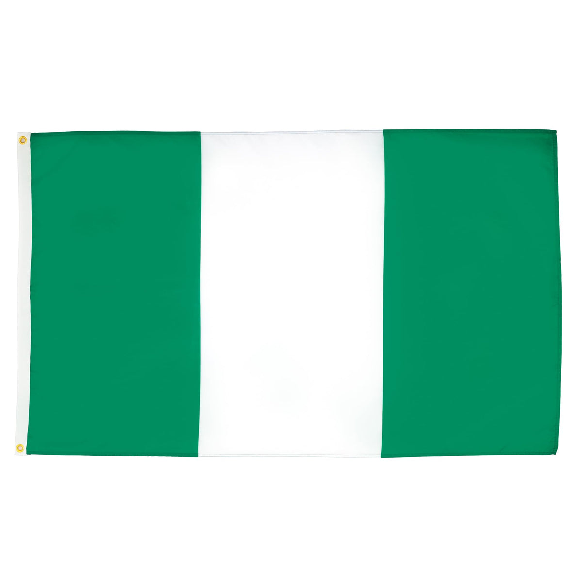 AZ FLAG bandera de Nigeria frontal mostrando colores y acabado resistente