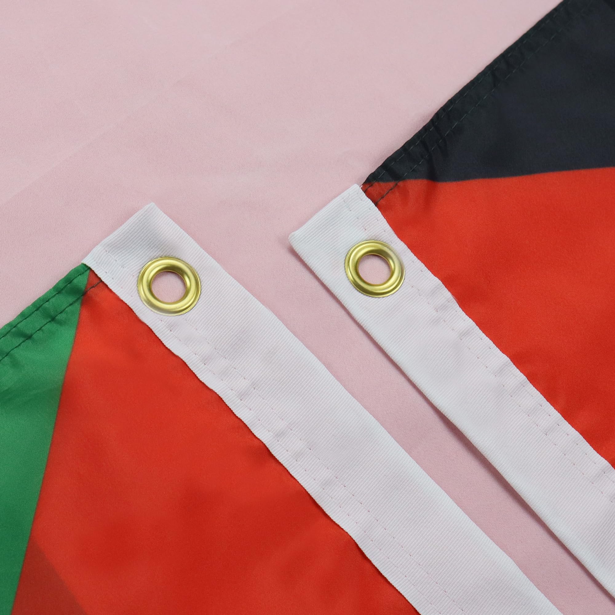 AZ FLAG detalle de costura doble y borde reforzado, mayor durabilidad