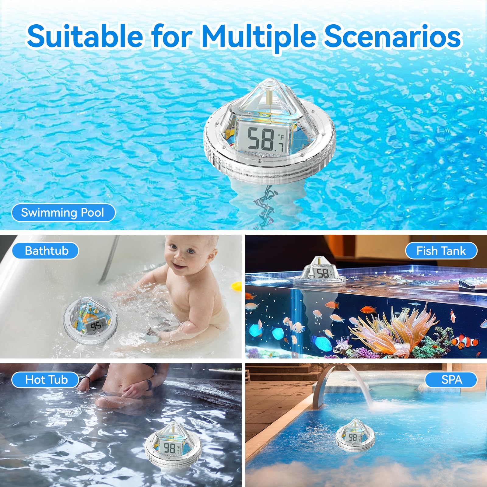 BaldrTherm en jacuzzi ilustrando uso en spa y control de temperatura