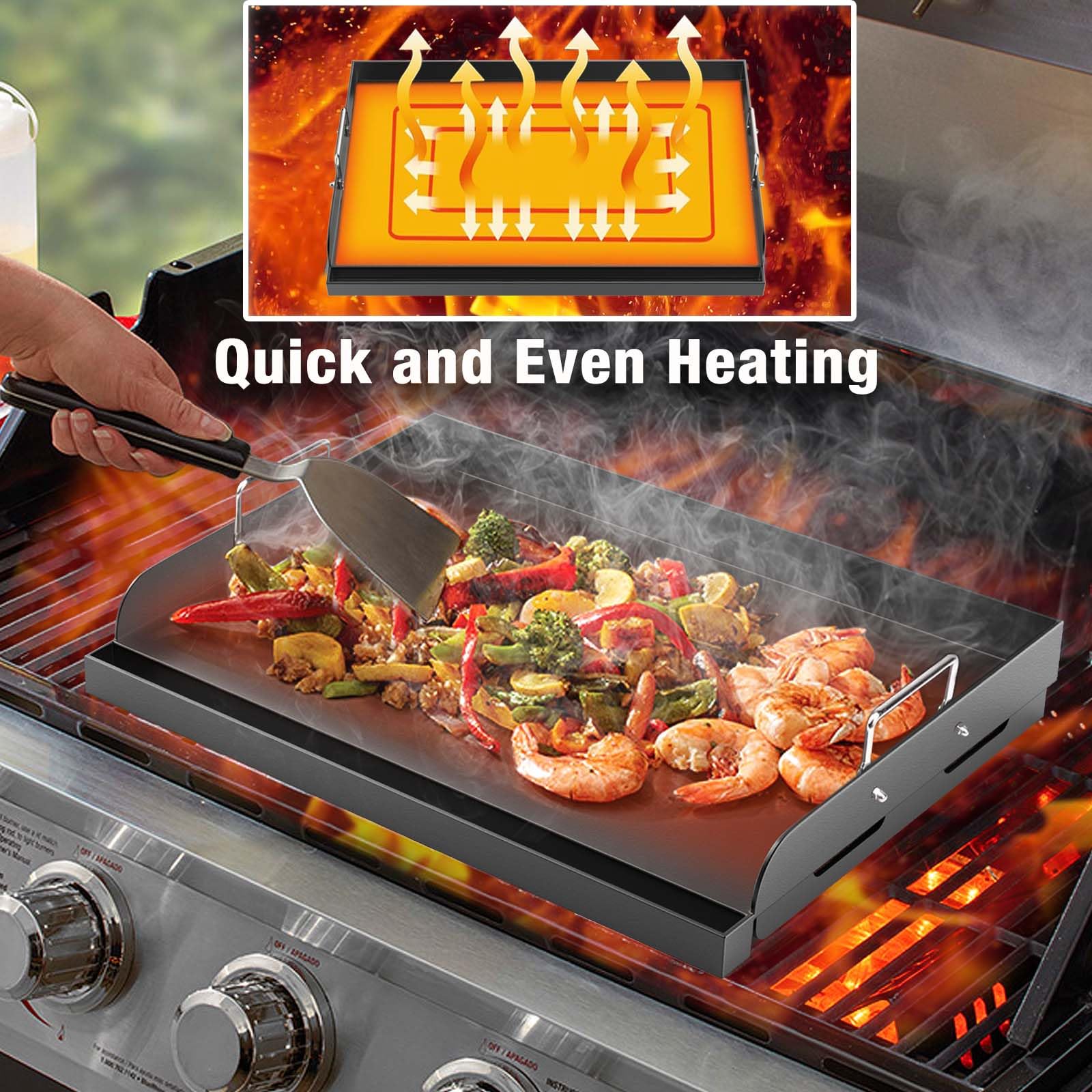 Barbqtime instalada en una parrilla Weber demostrando compatibilidad y ajuste
