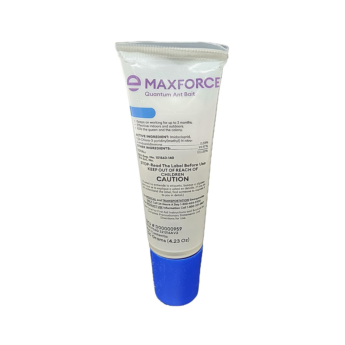 Bayer Maxforce Quantum frasco de 120 g con 10 estaciones, control discreto y prolongado