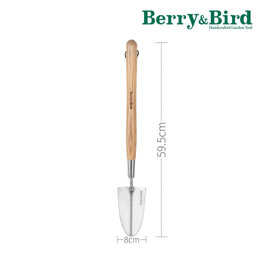 Berry&Bird pala en uso trasplantando en maceta con mejor alcance