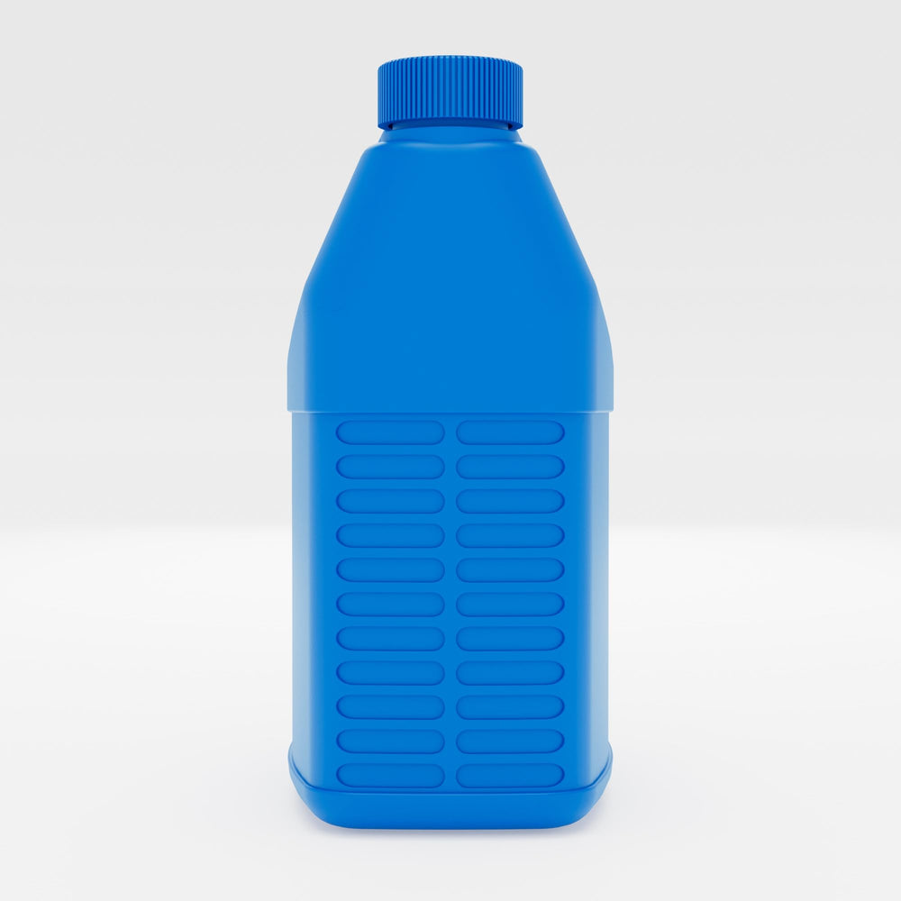 BioAdvanced botella en mesa con accesorios que indica preparación y almacenamiento