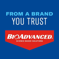 BioAdvanced gota del concentrado mostrando textura y fácil mezcla para aplicaciones