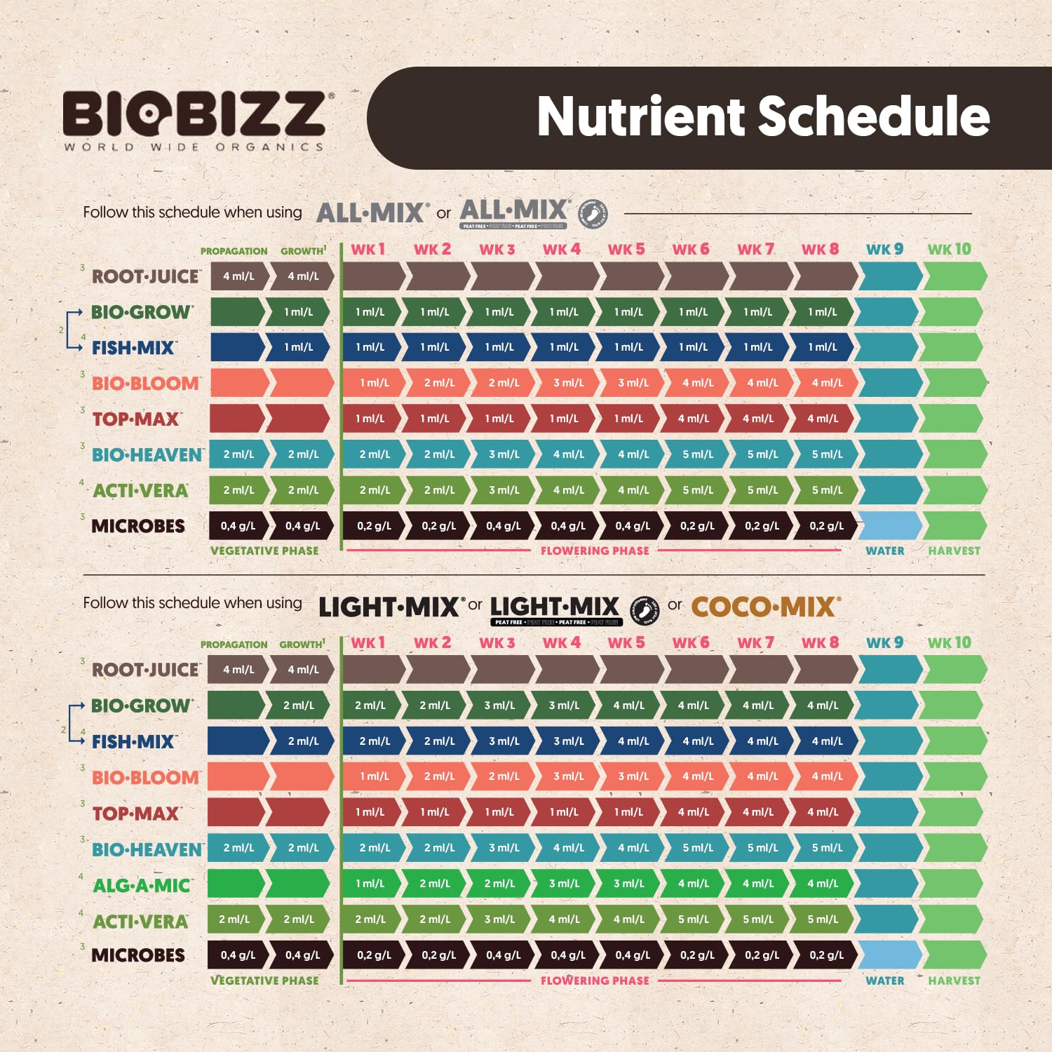 BioBizz raíces sanas extraídas, demostrando mejor absorción y vigor