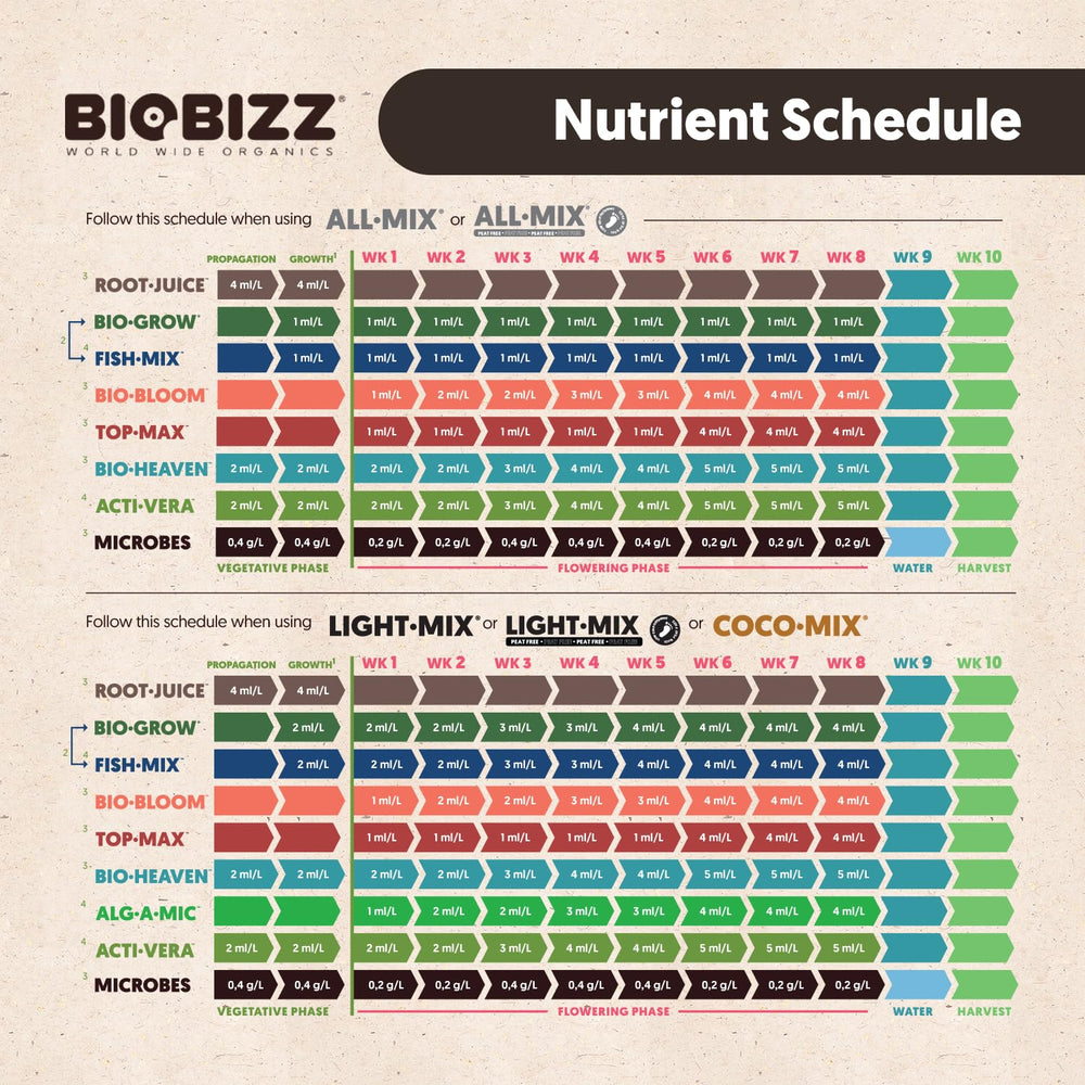 BioBizz raíces sanas extraídas, demostrando mejor absorción y vigor