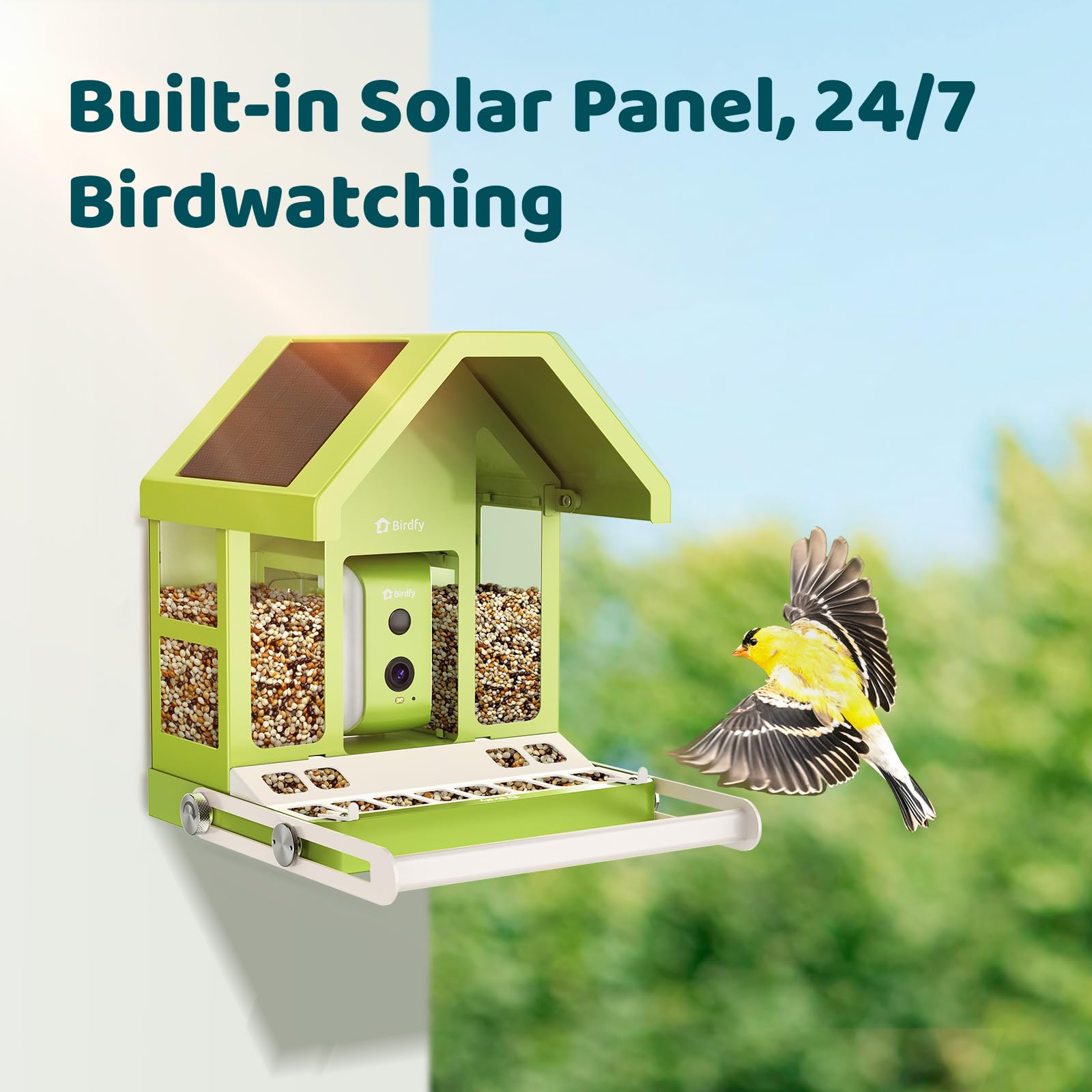 Birdfy montaje en poste instalación exterior sencilla