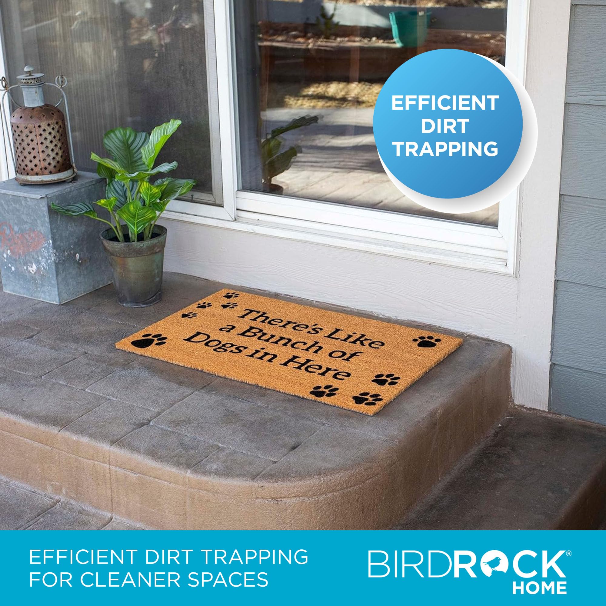 BIRDROCK HOME felpudo enrollado listo para envío y almacenamiento fácil