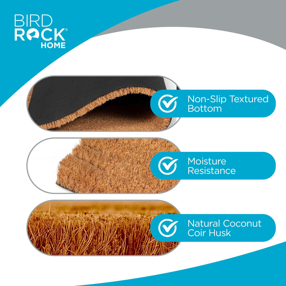 BIRDROCK HOME comparación de tamaño junto a zapato para escala clara
