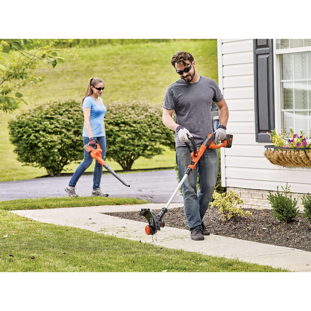 BLACK+DECKER recortadora convertida a acenadora para perfilar bordes fácilmente