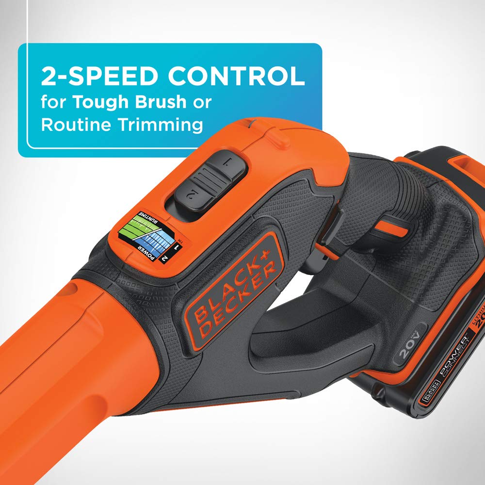 BLACK+DECKER mango y ajuste de altura para ergonomía y control prolongado