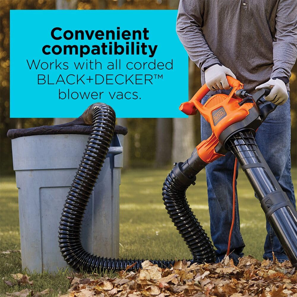 BLACK+DECKER detalle del tubo plástico resistente para uso exterior duradero