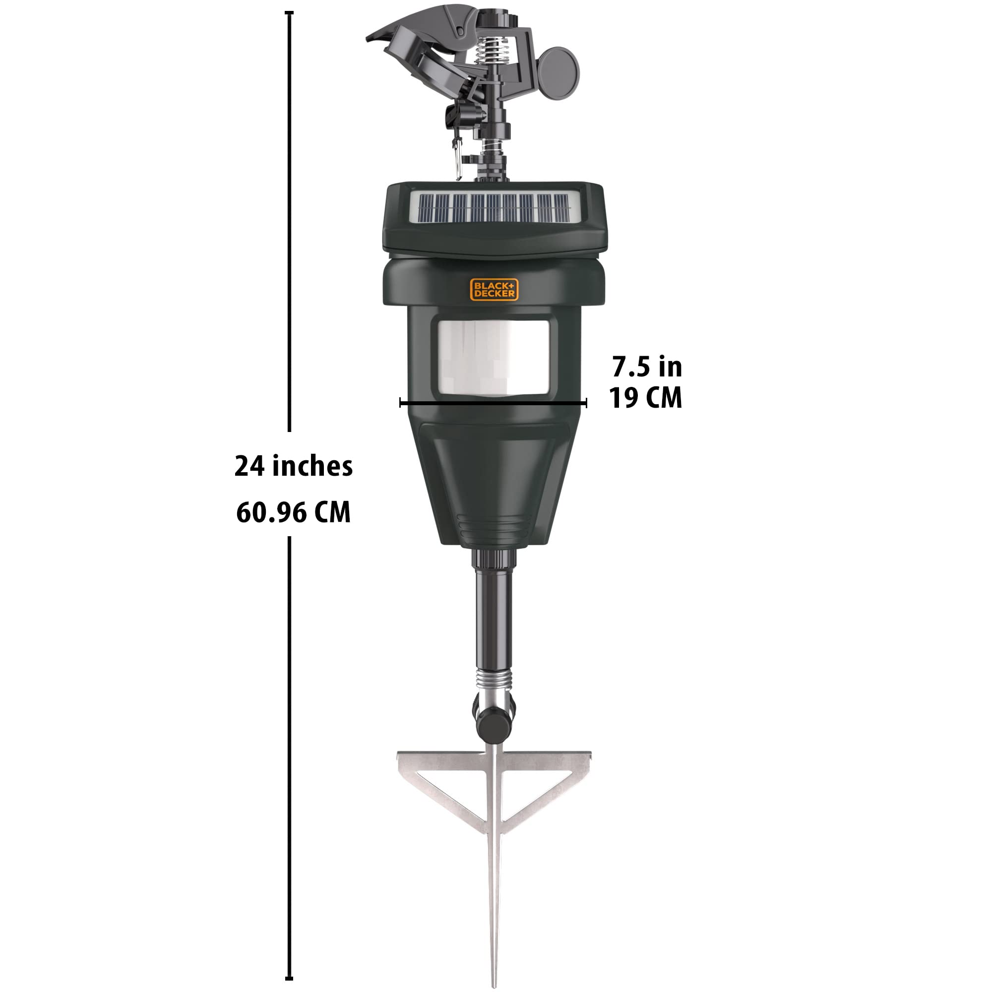 BLACK+DECKER estaca metálica clavada en suelo para fijación segura