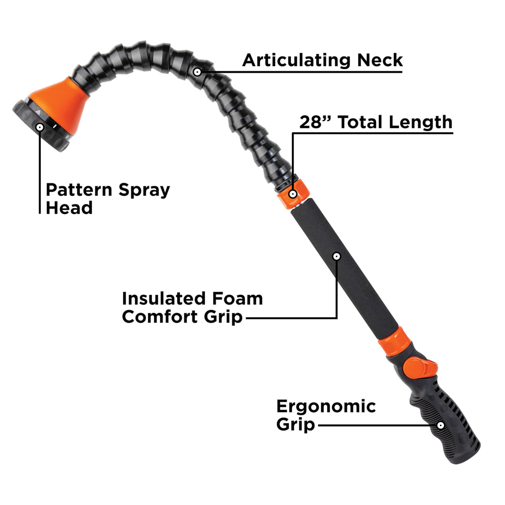 Black+Decker Snake Wand detalle del selector de 9 patrones, cambio rápido