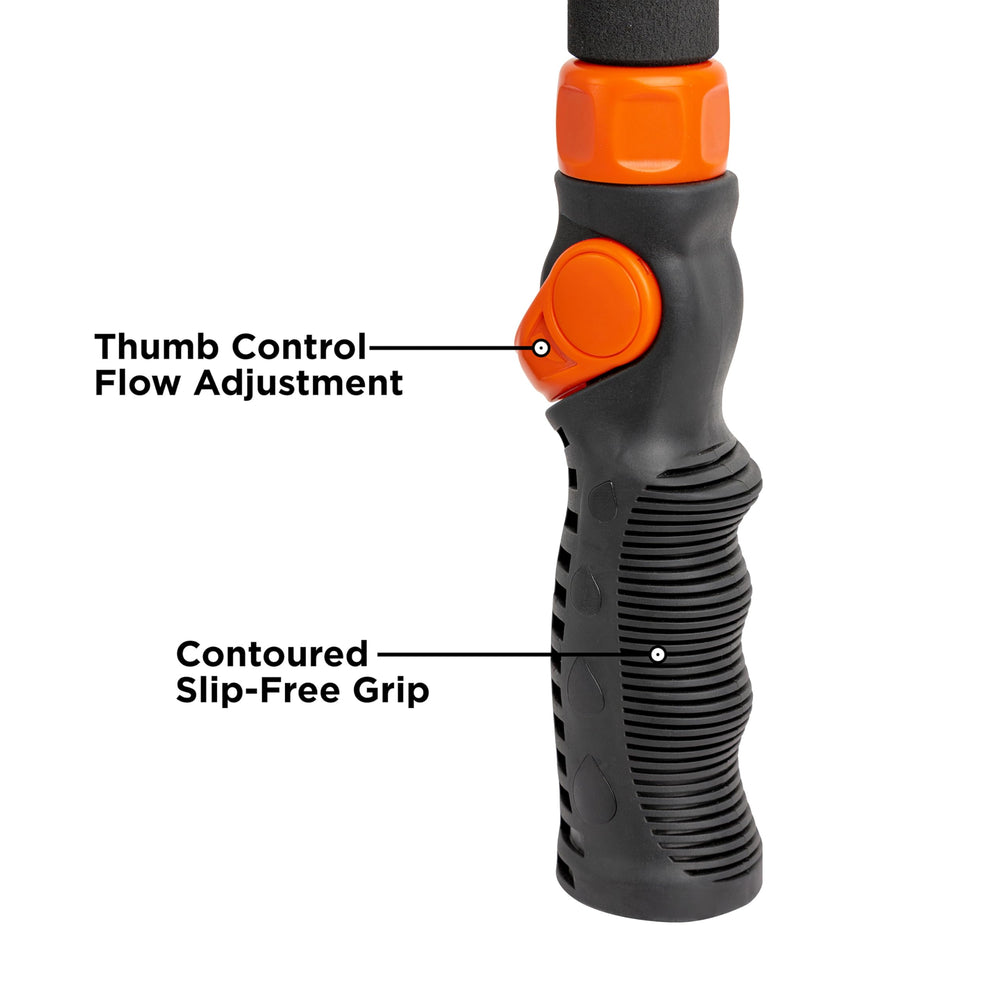 Black+Decker Snake Wand enjuagando patio, potente limpieza sin esfuerzo