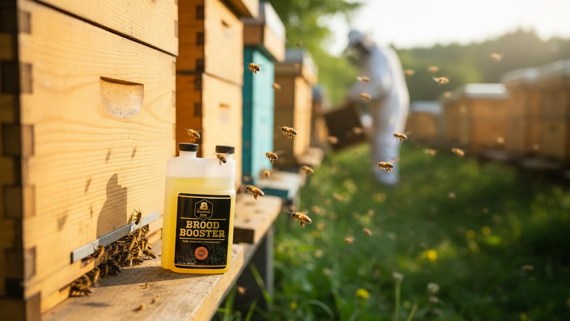 Bountiful Bees etiqueta con ingredientes aptos para alimentos y uso seguro