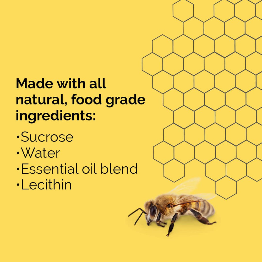 Bountiful Bees rociado en fundación de cera para mejorar aceptación y construcción