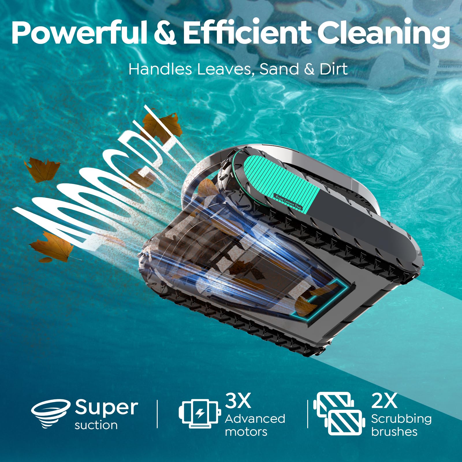BRINBO Pleco Pro detalle de cepillos con agarre eficaz para suciedad