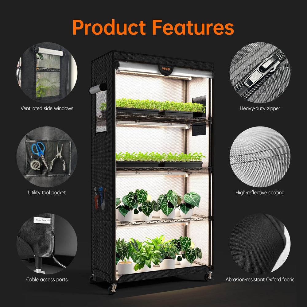 Bstrip bandejas PP impermeables protegiendo las luces y facilitando limpieza