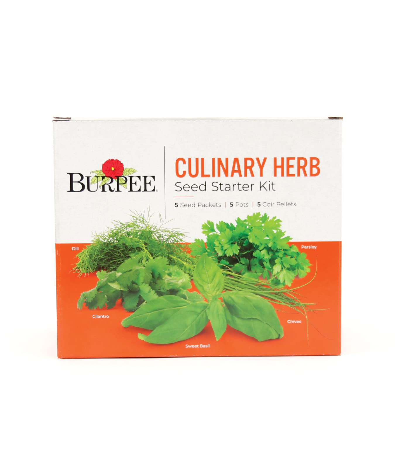 Burpee huerto en ventana con plantas crecidas, ideal para cocina casera