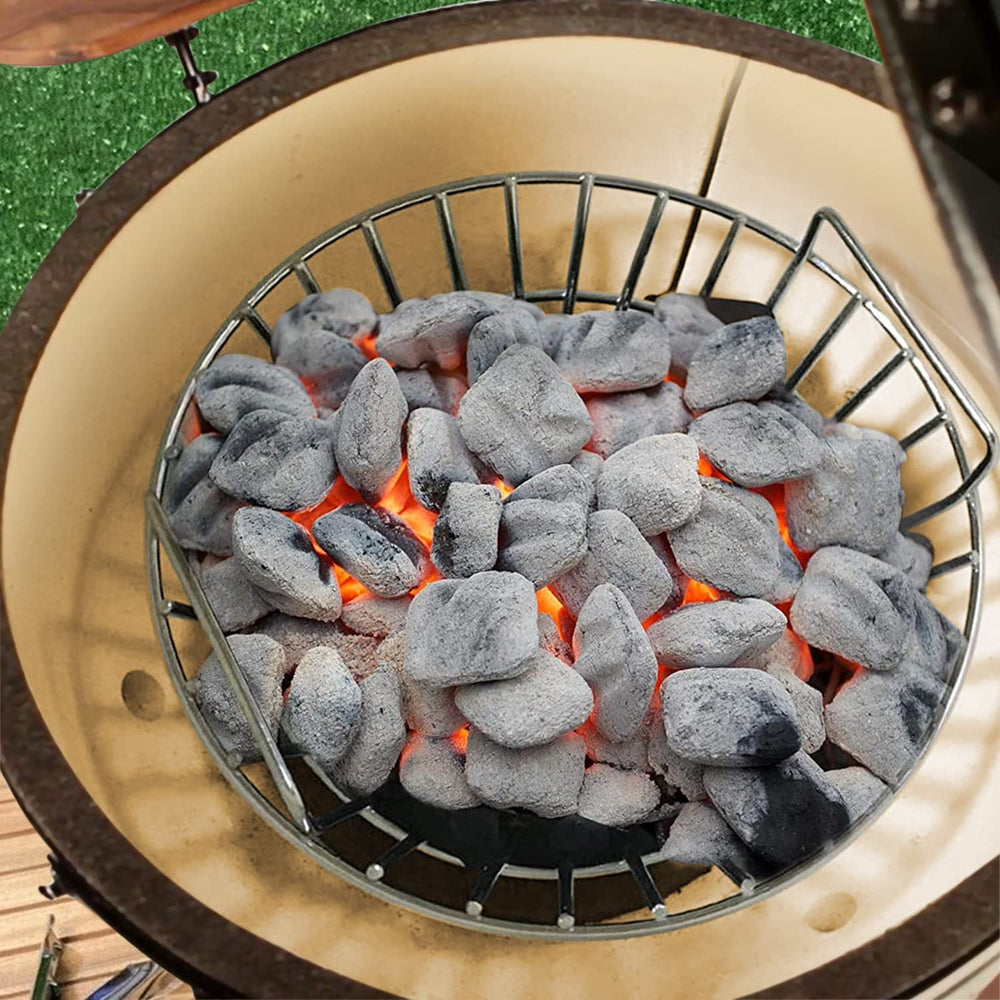 CANDANA cesta instalada en parrilla en ambiente exterior beneficios prácticos