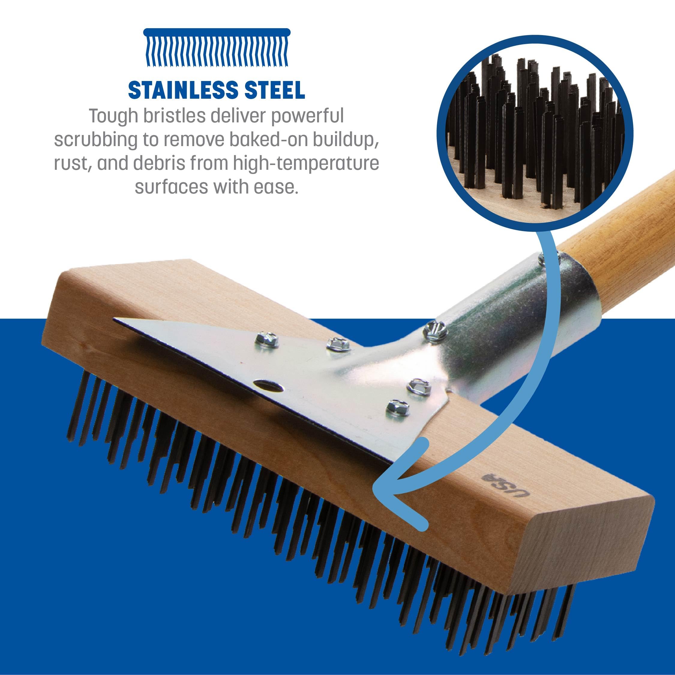 Carlisle mango de madera 30 pulgadas para alcance seguro