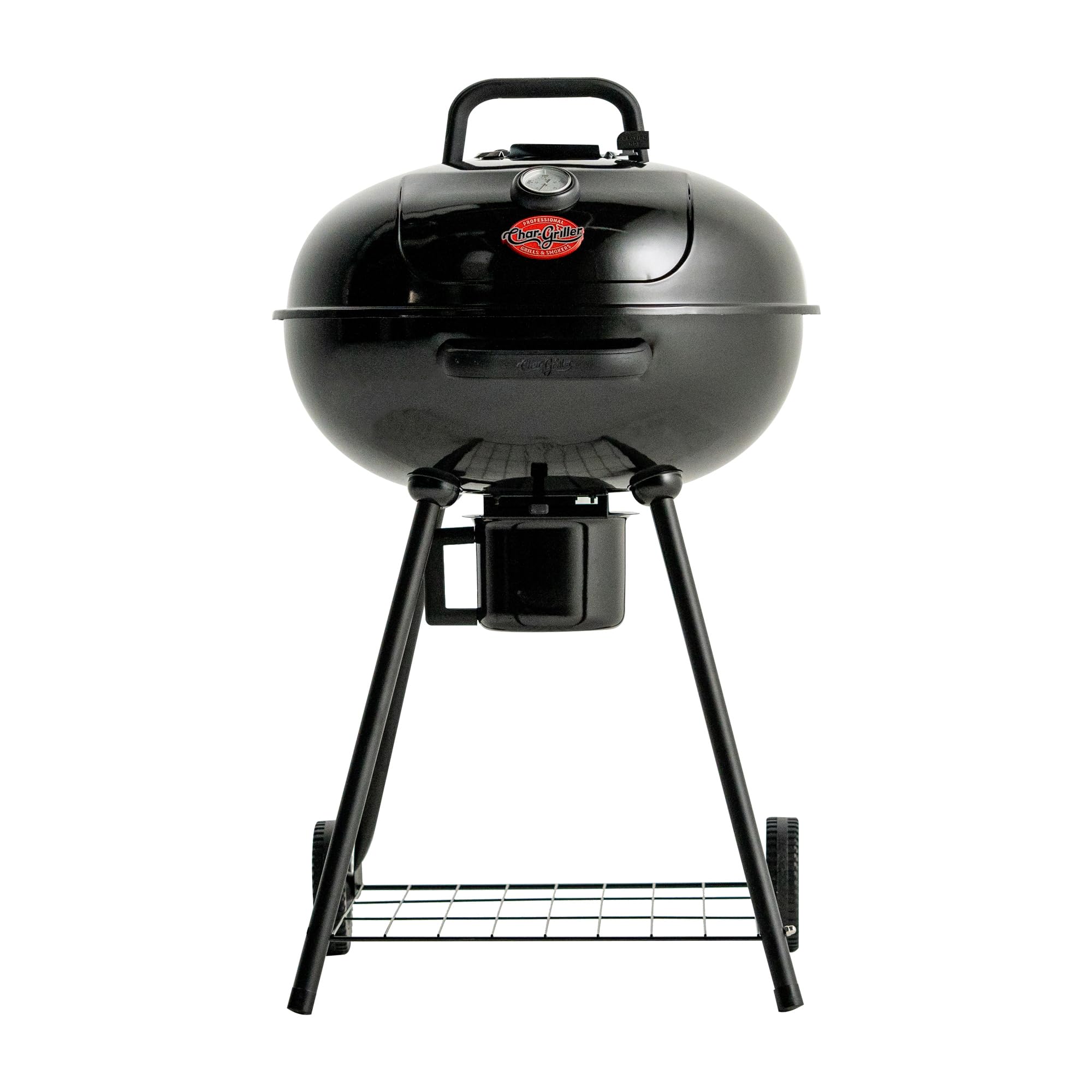 Char-Griller vista frontal mostrando diseño robusto y área de cocción
