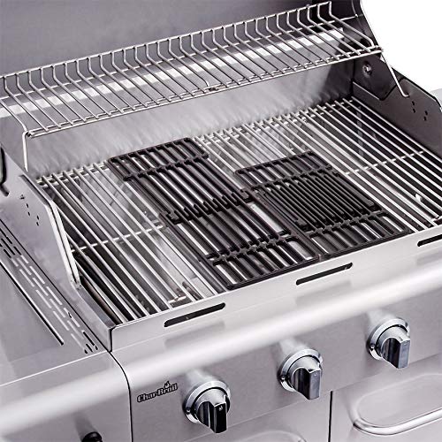 Charbroil detalle del esmalte porcelánico protegiendo contra óxido