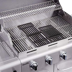 Charbroil detalle del esmalte porcelánico protegiendo contra óxido