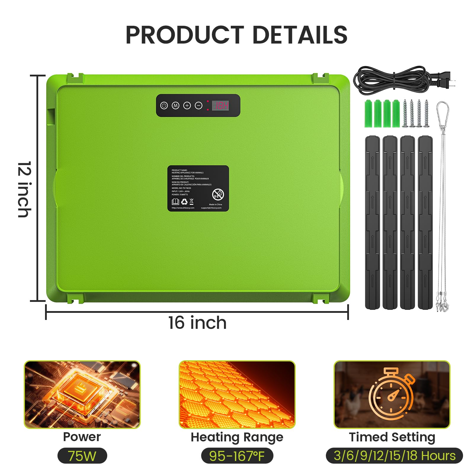 Chtoocy primer plano de la superficie ABS fácil de limpiar y durable