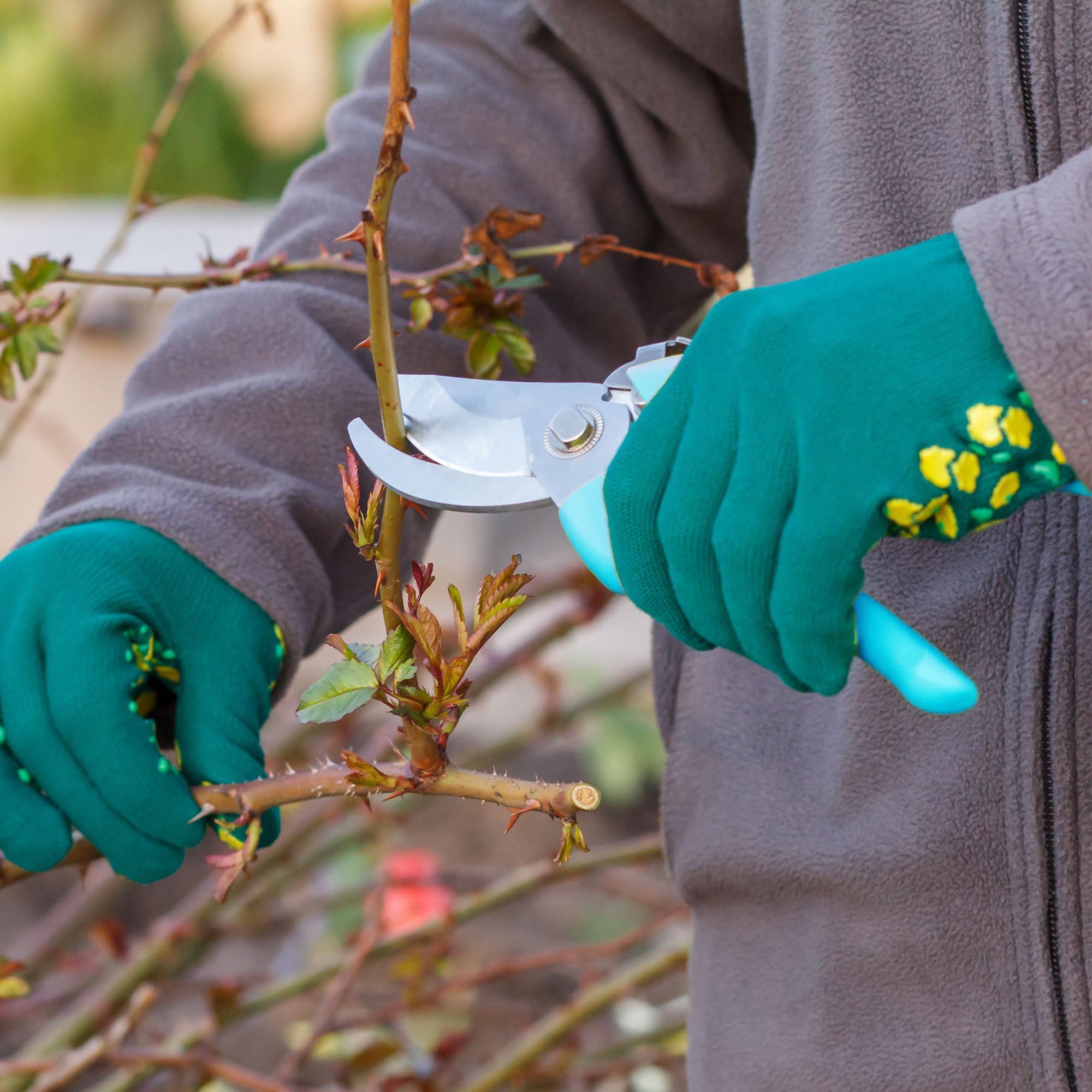 Chumia detalle del mango ergonómico que reduce fatiga