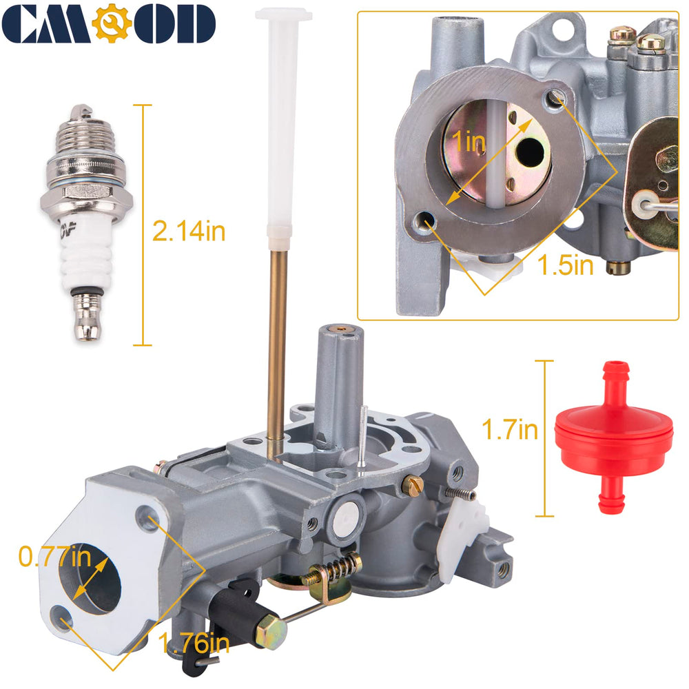 CMOOD kit completo con filtro de aire 491588S, bujía, juntas y filtro de combustible incluido