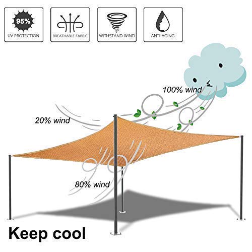 COCONUT vela instalada en terraza generando sombra fresca y agradable