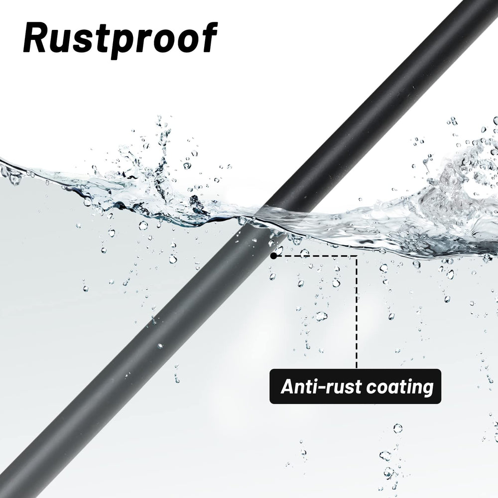 cogardenshower varilla extendida a 48 pulgadas para mayor profundidad