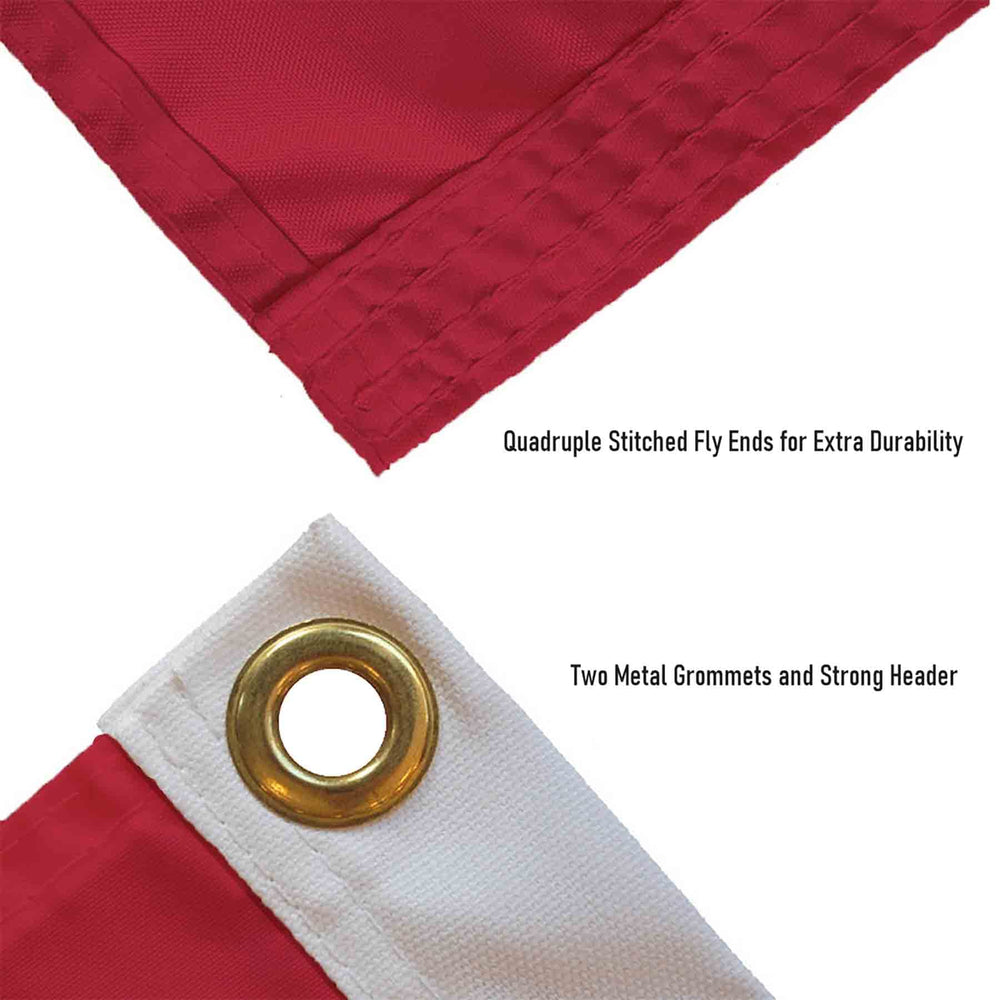 College Flags & Banners Co. etiqueta oficial de licencia garantizando autenticidad
