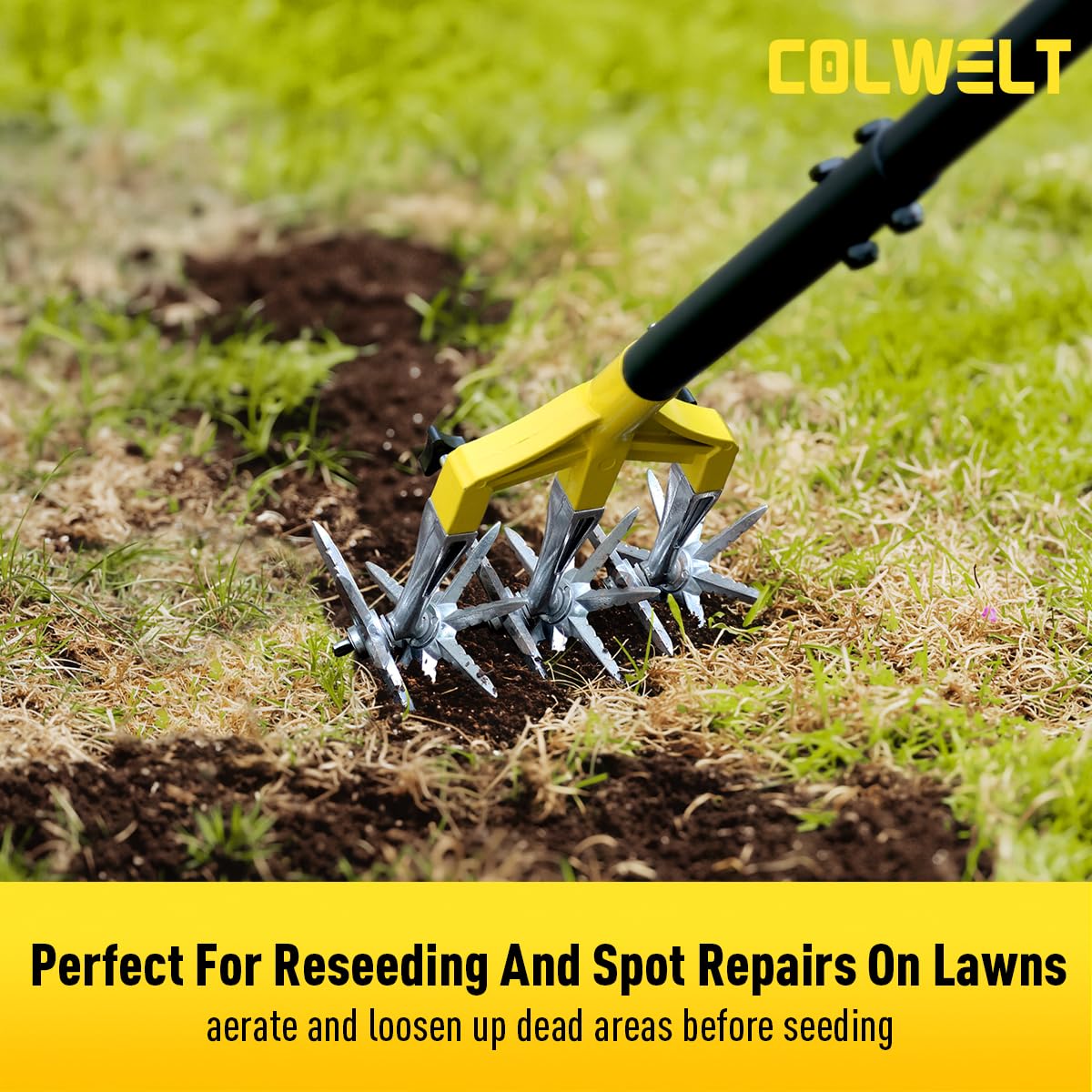 Colwelt rueda rotativa desmontada demostrando versatilidad de configuración