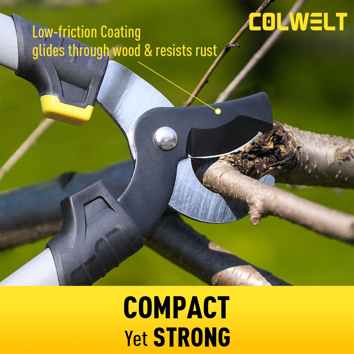 Colwelt tijeras para setos recortando arbusto, acabado preciso y uniforme