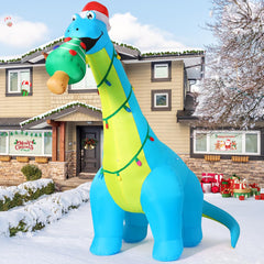COMIN dino luces LED integradas para un brillo navideño seguro