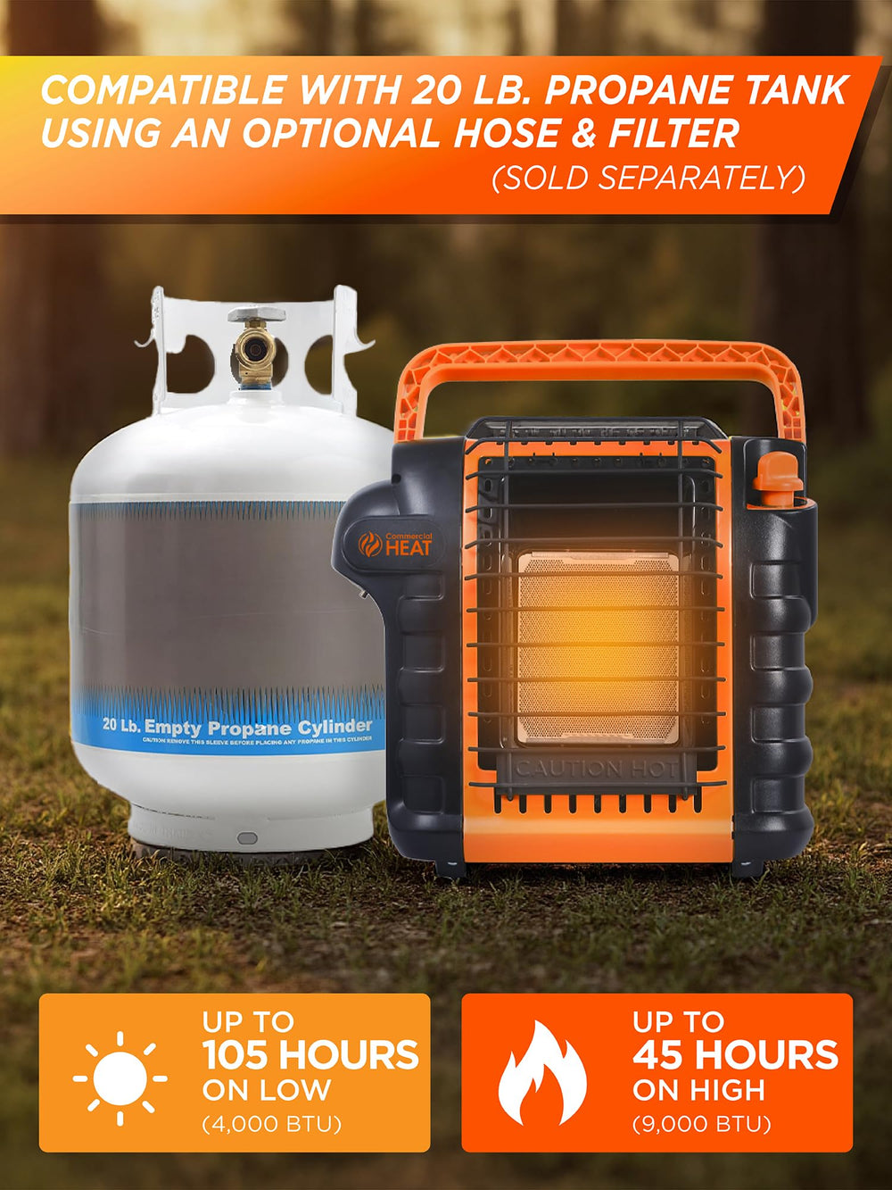 Commercial HEAT primer plano de la rejilla que muestra distribución uniforme del calor