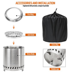 COOZOOM detalle de patas plegables que protegen superficies y facilitan transporte