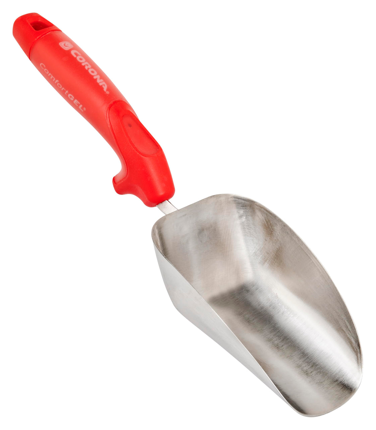 Corona Clipper cuchara CT 3364 vista frontal que muestra diseño y color rojo, durable